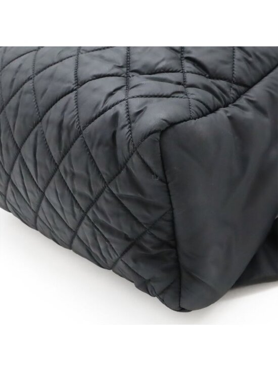 Chanel Cocococoon Backpack Rucksack Sac Daypack Quilted Nylon Leather Black main image 5